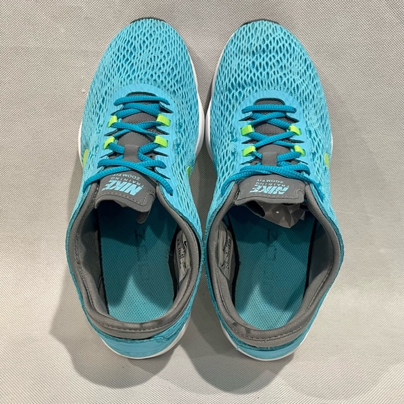 Nike Zoom Fit Trainer Running Shoes Blue/Lime Green - Size 8.5 - Picture 6 of 7